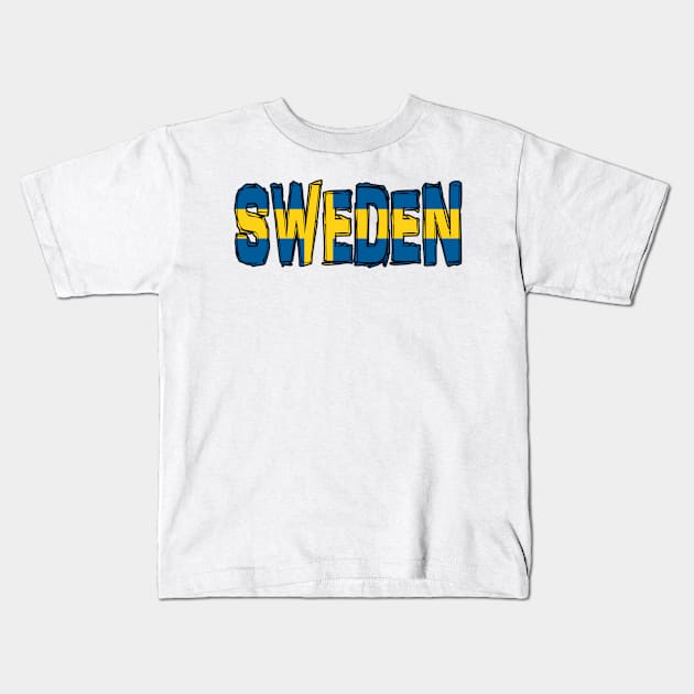 Sweden Kids T-Shirt by Design5_by_Lyndsey